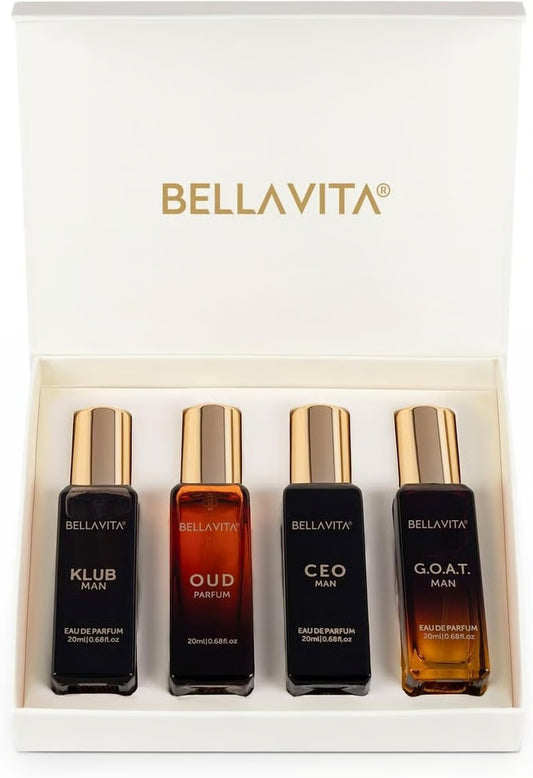 Set de regalo de perfume masculino de larga duración（1 caja de 4 botellas）