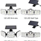 🎁Hot Sale 50% OFF🔥Solar Outdoor Lights 138LED Security Lights,3 Heads Dimmable SpotLights with 3 Modes,IP65 Waterproof