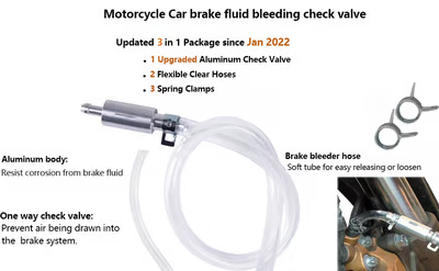 🏆Flash Sale⚡💥Brake Bleeder Hose - One Way Check Valve Tube Bleeding Tool Kit For Car Motorcyle Clutch