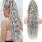 💜2025 NEW IN 💜Curly Wavy Frizzy Hair Extension with Ponytail