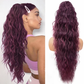 💜2025 NEW IN 💜Curly Wavy Frizzy Hair Extension with Ponytail