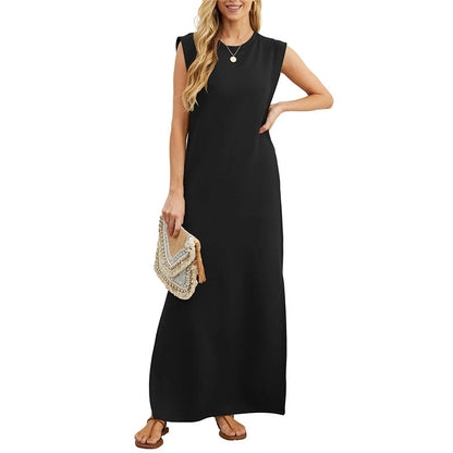 🔥Hot Sale🔥Women Loose Split Wrinkle-Free Long Dress