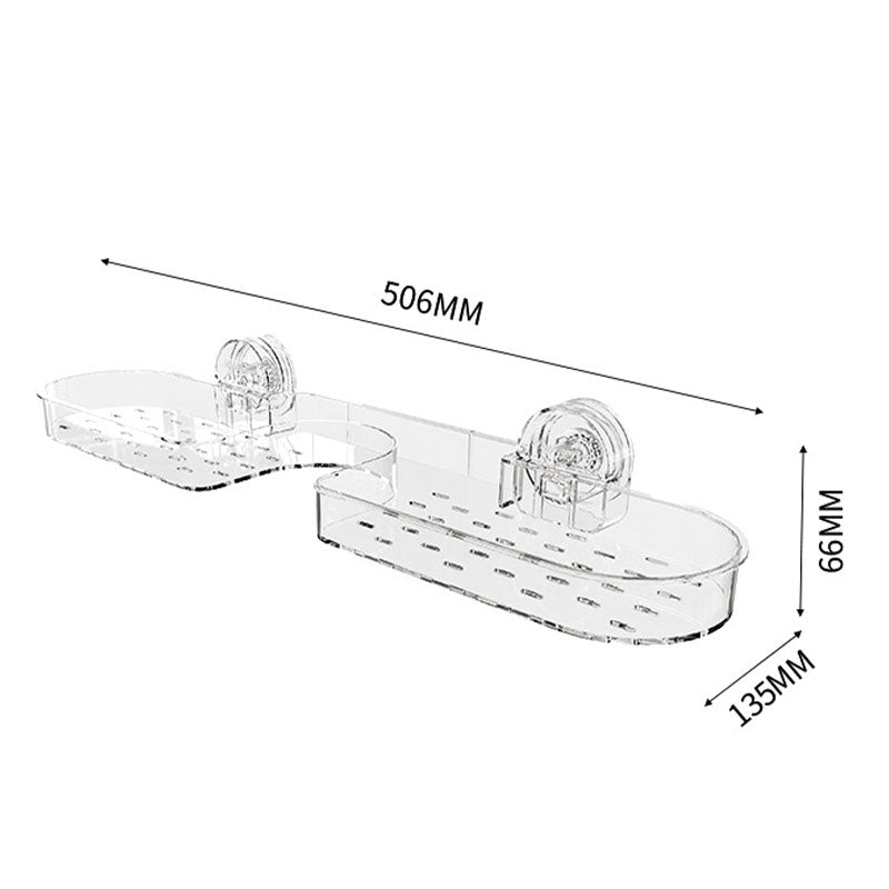 Suction Cup Bathroom Storage Rack