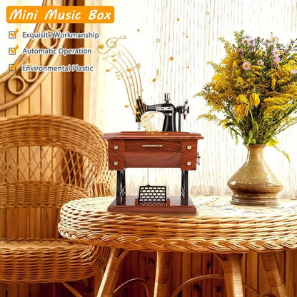 🔥 LAST DAY PROMOTION - 50%OFF 🔥  Wood Mini Sewing Machine Music Box