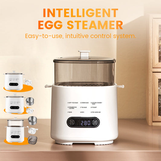 Mini Multi-Functional Egg Cooker Set with Smart Touch Panel📢📢Flash Sale: Ending in 3 Hours!⏰⏰