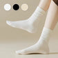 Women's Soft Solid Color Crew Socks