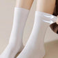 Women's Soft Solid Color Crew Socks