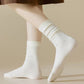 Women's Soft Solid Color Crew Socks
