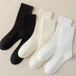 Women's Soft Solid Color Crew Socks