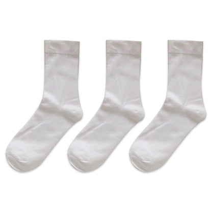 Women's Soft Solid Color Crew Socks