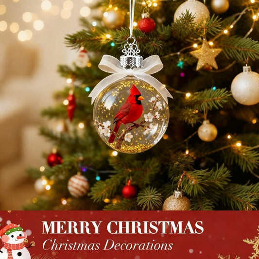 🐦50% OFF✨Nature's Bird Glass-Look Sphere Ornament