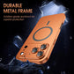 Magnetic Buckle Case with Metal Frame for iPhone