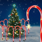 Christmas Outdoor Solar Candy Cane Lights