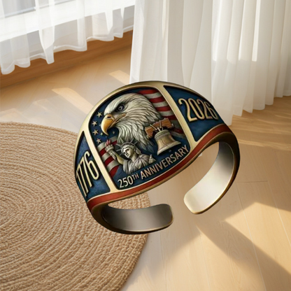 250th Anniversary 1776-2026 Commemorative Eagle Ring