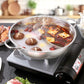 Stainless Steel Shabu Hot Pot with Divider