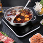 Stainless Steel Shabu Hot Pot with Divider